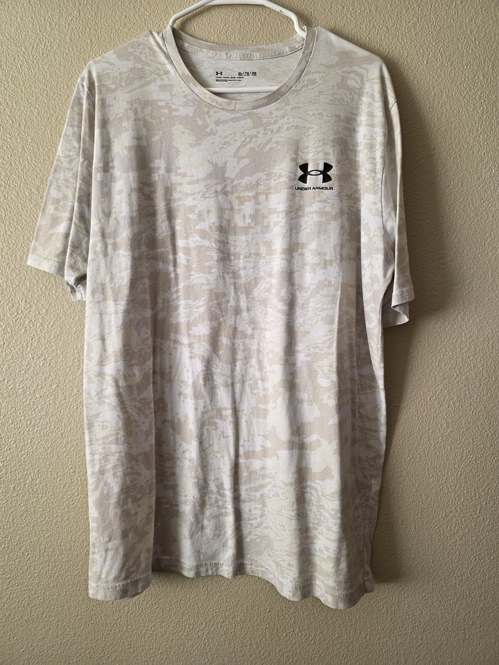 Under Armour Men’s Short Sleeve Camo Tee - Desert Tan & Cream